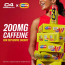 C4 Performance Energy Drink, Popsicle Variety Pack Flavor, Zero Sugar, Carbonated, 16 fl oz Can, 12 Pack