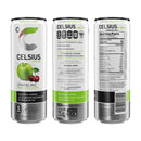 CELSIUS Sparkling Green Apple Cherry, Functional Energy Drink 12 fl oz Can (Pack of 12)