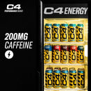 C4 Performance Energy Drink, Cherry Limeade, Zero Sugar, Carbonated, 16 fl oz Can, 12 Pack