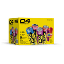 C4 Performance Energy Drink, Variety Pack with Cherry & Grape Popsicle, 12 fl oz, 12 Pack Cans