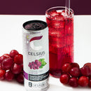 CELSIUS Sparkling Grape Rush, Functional Energy Drink 12 fl oz (Pack of 12)