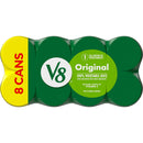(6 pack) V8 Original 100% Vegetable Juice, 5.5 fl oz Can, 8 Count