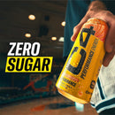 C4 Energy Drink, 200mg Caffeine, Zero Sugar, High-Performance Energy for Pre-Workout, Endurance, and Focus, Orange Slice, 16oz (Pack of 12)