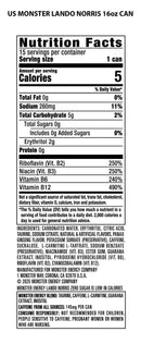 Monster Energy Zero Sugar, Green, Original, Low Calorie Energy Drink, 16 Ounce (Pack of 15), Can