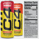 C4 Performance Energy Drink, Variety Pack Flavor, Zero Sugar, Carbonated, 12 fl oz Can, 12 Pack