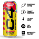 C4 Energy Performance Drink, Cosmic Rainbow, 16 oz, 12 Pack Cans