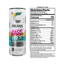 CELSIUS Sparkling Oasis Vibe, Functional Energy Drink 12 fl oz Can (Pack of 12)