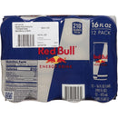 Red Bull Energy Drink, 16 fl. oz. Can, Pack of 12 Cans, 151mg Caffeine, Taurine & B Vitamins