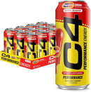 C4 Energy Performance Cherry Popsicle, 12 Pack of 16 oz Cans
