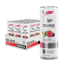 CELSIUS Fizz Free Raspberry Acai Green Tea, Functional Energy Drink 12 fl oz (Pack of 12)