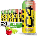 C4 Energy Drink, 200mg Caffeine, Zero Sugar, High-Performance Energy for Pre-Workout, Endurance, and Focus, Orange Slice, 16oz (Pack of 12)