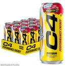 C4 Energy Performance Drink, Cosmic Rainbow, 16 oz, 12 Pack Cans