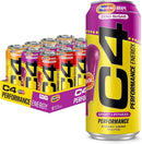 C4 Energy Drink, 200mg Caffeine, Zero Sugar, High-Performance Energy for Pre-Workout, Endurance, and Focus, Orange Slice, 16oz (Pack of 12)