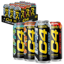 C4 Ultimate Energy Drink, Frost Bitten Citrus Flavor, Zero Sugar, Carbonated, 16 oz can (12 Pack)