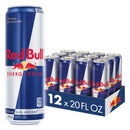 Red Bull Energy Drink, 20 fl. oz. Can, Pack of 12 Cans, 189mg Caffeine, Taurine & B Vitamins