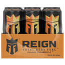 Reign Total Body Fuel Orange Dreamsicle Energy Drink, Zero Sugar, 12-Pack, 16 Oz Cans