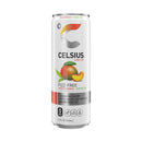 CELSIUS Fizz Free Peach Mango Green Tea, Functional Energy Drink 12 fl oz (Pack of 12)