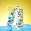 CELSIUS Fizz Free Blue Razz Lemonade, Functional Energy Drink 12 fl oz (Pack of 12)