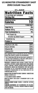 Monster Energy Zero Sugar, Strawberry Shot, Energy Drink, 15 Pack - 16 Fl Oz