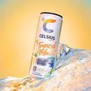 CELSIUS Sparkling Tropical Vibe, Functional Energy Drink 12 fl oz Can (Pack of 12)