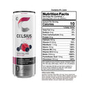 CELSIUS Sparkling Wild Berry, Functional Energy Drink 12 fl oz Can (Pack of 12)