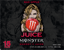 Monster Energy Juice, Bad Apple, Juice + Energy Drink, 15 Pack - 16 Fl Oz